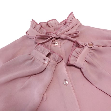 Berry pink frill blouse