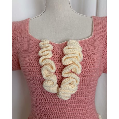 Vintage knit one-piece