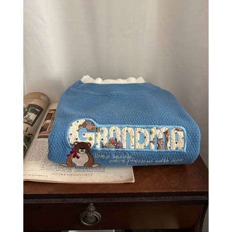 Vintage bear embroidery sweat