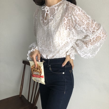 Vintage rose lace tops
