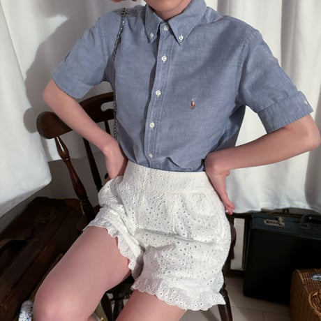 Vintage polo blue shirt