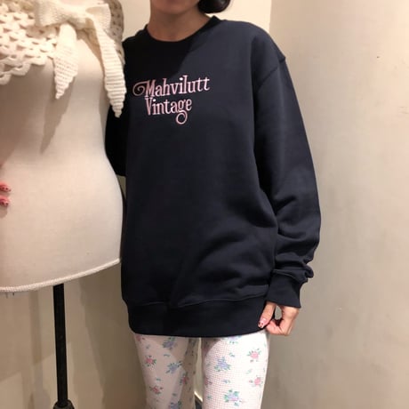 embroidery sweat navy