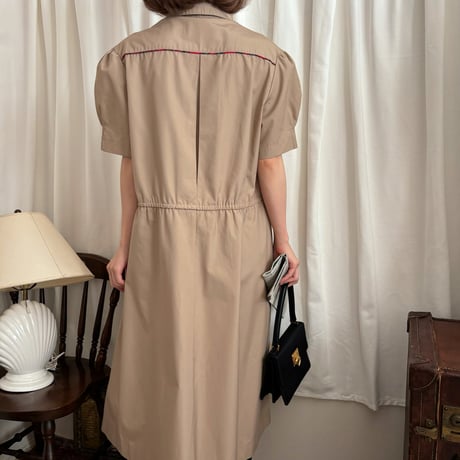 Vintage taran check line one-piece