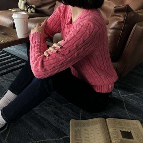 Used polo lovely pink knit