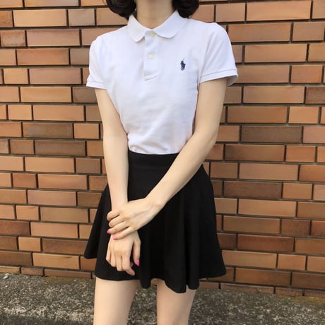 【Used polo shirt】vanilla