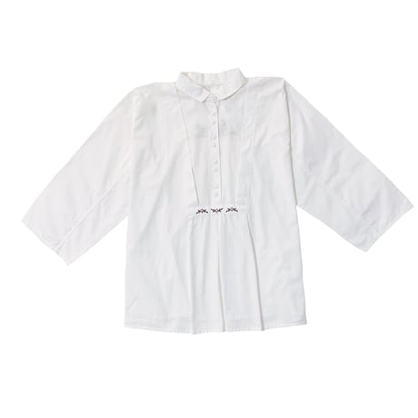 French Carriage embroidery shirt