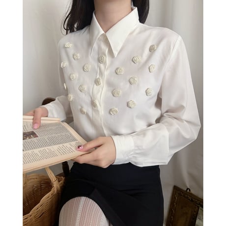Vintage rose design shirt