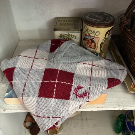Vintage Fred perry argyle ckeck knit