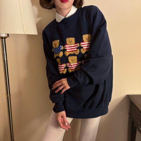 Vintage American bear print sweat