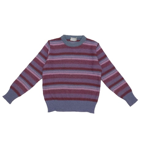 Berry color stripe knit