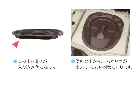 アロン化成 安寿 ポータブルトイレ ジャスピタ ソフト便座・快適脱臭