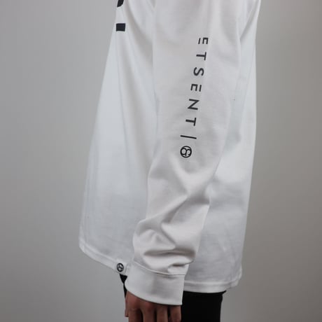 "E" logo long sleeve T-shirt/ WH(ETS-2007)