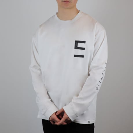 "E" logo long sleeve T-shirt/ WH(ETS-2007)