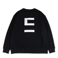 "E" logo sweat shirt/BK(ETS-2005)