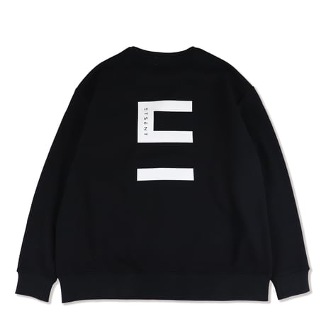 "E" logo sweat shirt/BK(ETS-2005)
