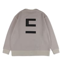 "E" logo sweat shirt/ BEG(ETS-2005)