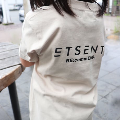 【Kids】Back logo T-shirt/BEG (ETK-1003)