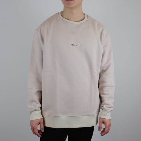 "E" logo sweat shirt/ BEG(ETS-2005)