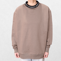 Neck logo sweat shirt / KHA (ETS-2016)