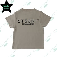 【Kids】Back logo T-shirt/BEG (ETK-1003)