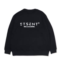 back logo sweat shirt/BK(ETS-2002)