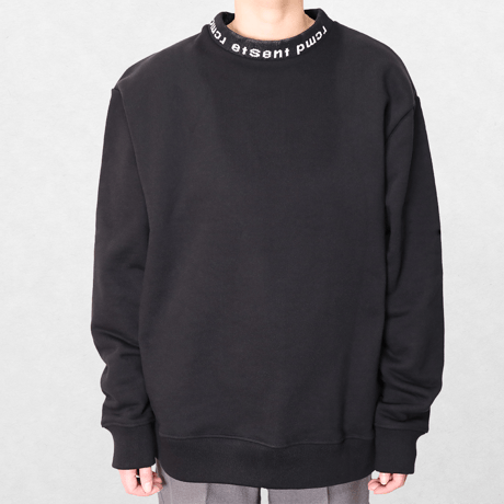 Neck logo sweat shirt / BK(ETS-2016)