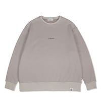 small logo sweat shirt/BEG(ETS-2001)
