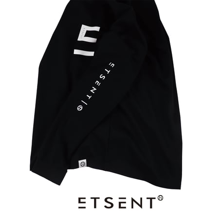 "E" logo long sleeve T-shirt/ BK(ETS-2007)