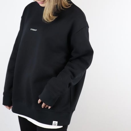 small logo sweat shirt/BK(ETS-2001)