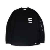 "E" logo long sleeve T-shirt/ BK(ETS-2007)