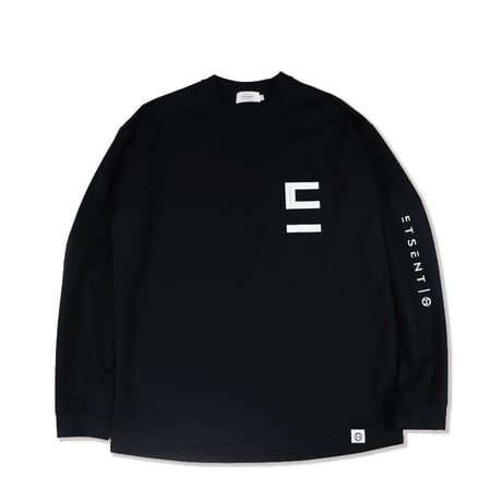 "E" logo long sleeve T-shirt/ BK(ETS-2007)