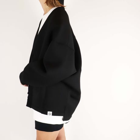 double knit cardigan/BK(ETS-2014 )