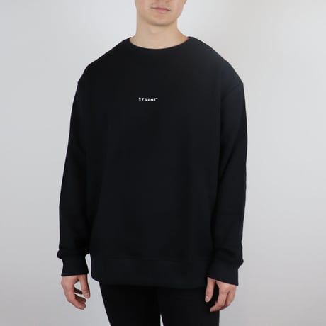 "E" logo sweat shirt/BK(ETS-2005)