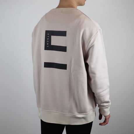 "E" logo sweat shirt/ BEG(ETS-2005)