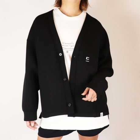 double knit cardigan/BK(ETS-2014 )