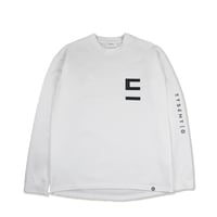 "E" logo long sleeve T-shirt/ WH(ETS-2007)