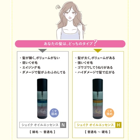 シェイク オイルエッセンス各種　100ml