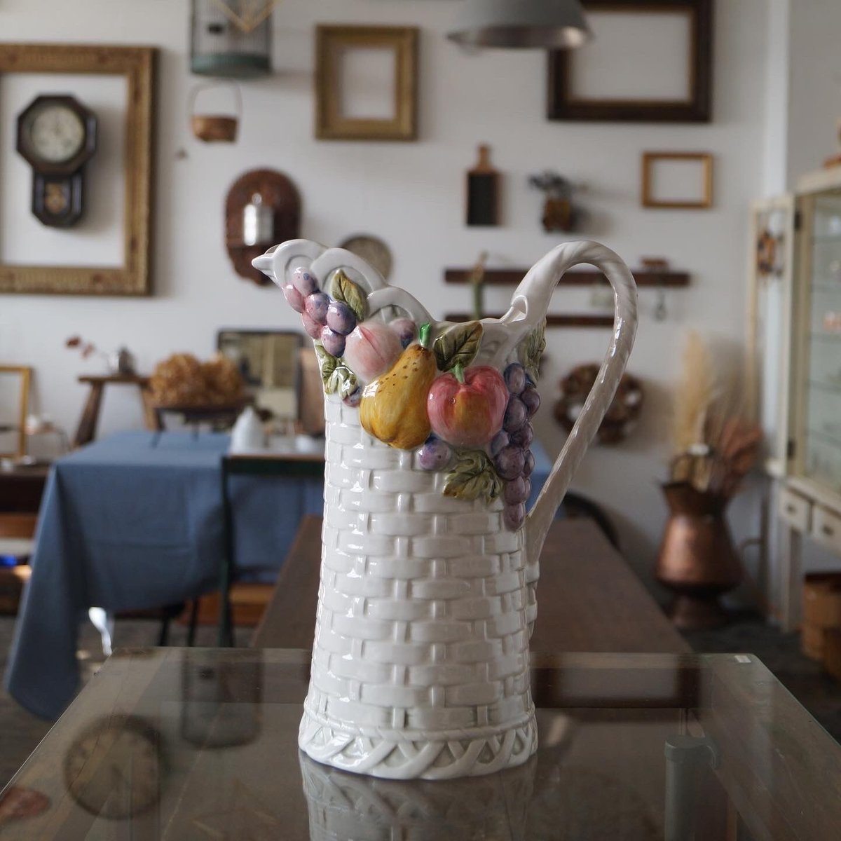 加藤工芸 フルーツ柄ジャグ | 安濃古道具店