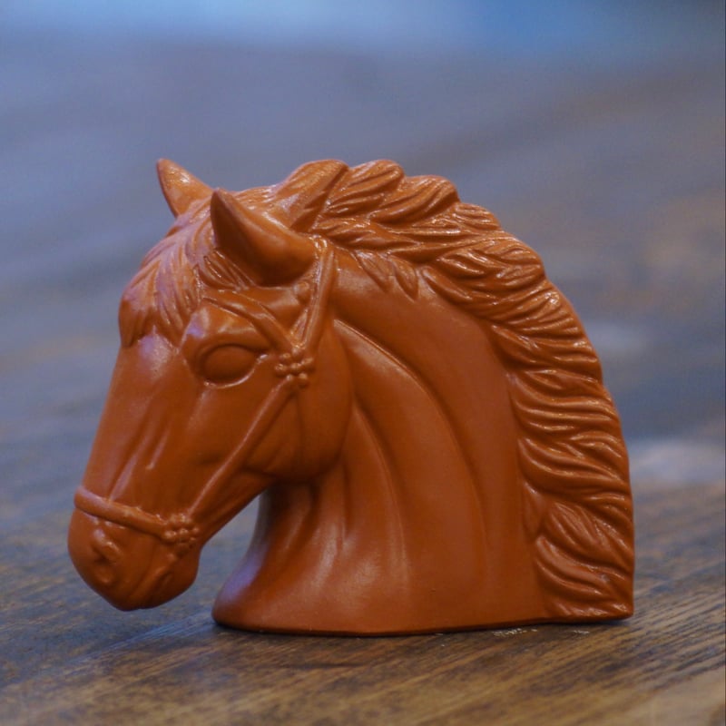 陶器製 馬頭型貯金箱 | 安濃古道具店