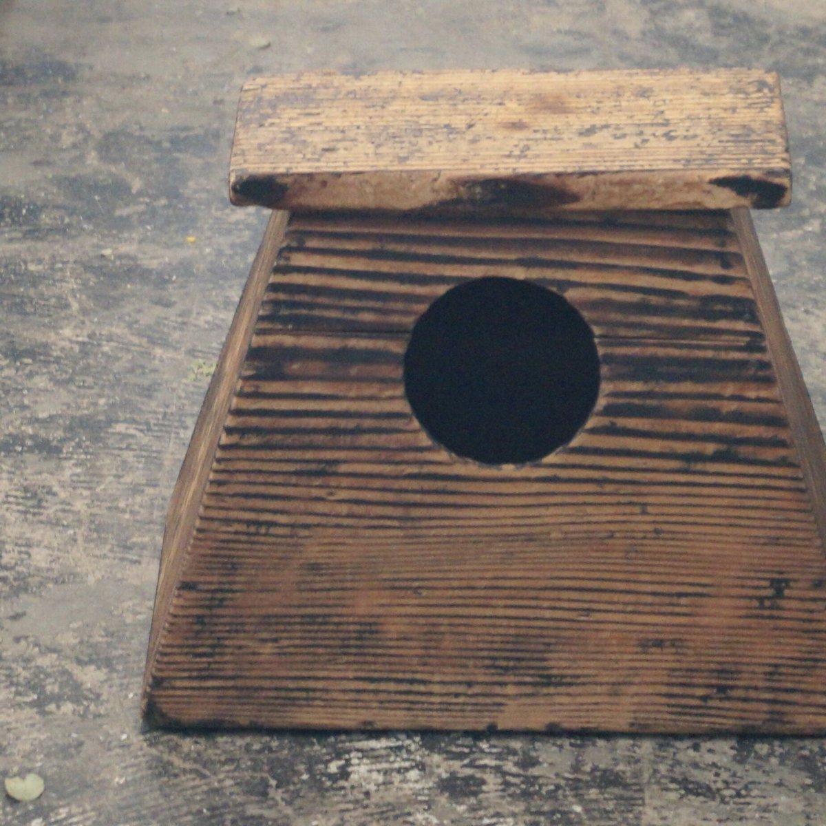 昭和初期 木製踏み台 | 安濃古道具店