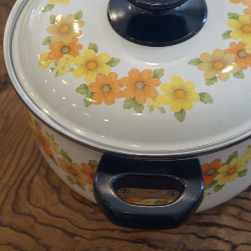 DEADSTOCK Noritakeホーロー鍋 2点セット | 安濃古道具店