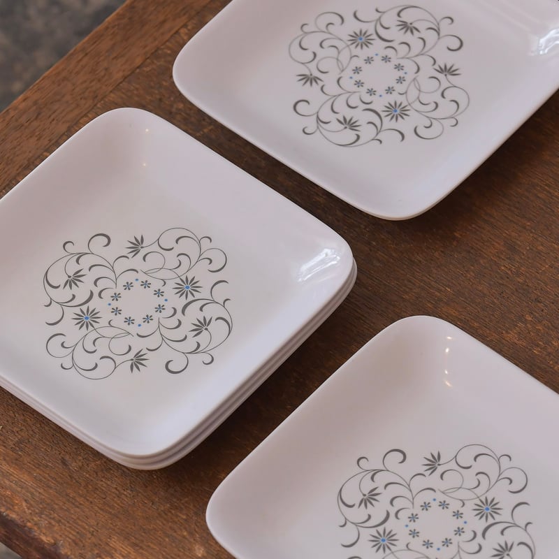 Noritake メラミン製スクエア皿 4枚セット | 安濃古道具店