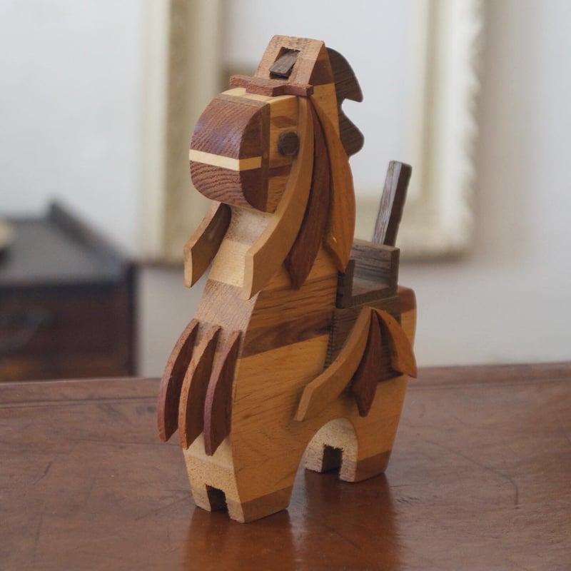 木製 馬型置物 | 安濃古道具店