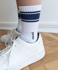 【ya-22117】line logo socks (mens)