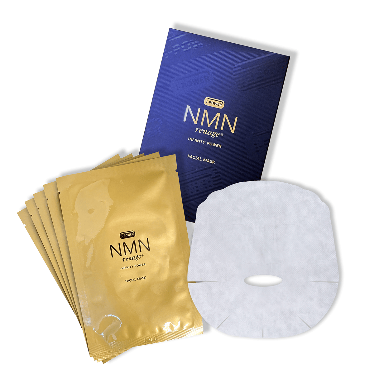 NMN renage® GOLD｜ Facial Mask ｜ 5枚入 ｜シート状美容液マス
