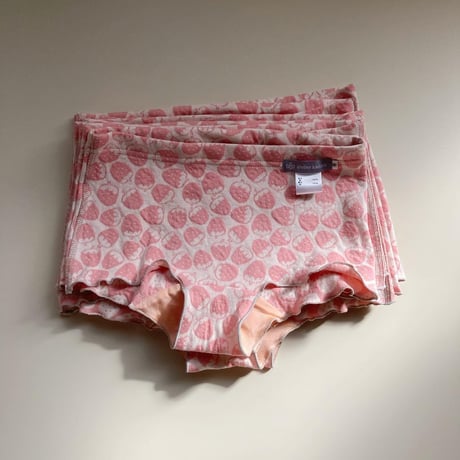受注生産＊ましゅまろパンツ(苺)＊シルク茜染め