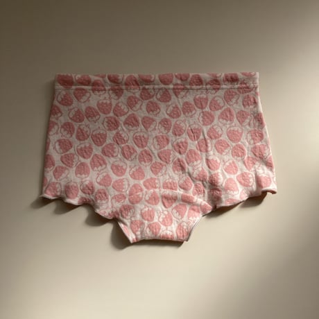 受注生産＊ましゅまろパンツ(苺)＊シルク茜染め
