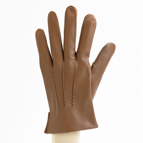 抗菌革・抗菌防臭裏生地を使用した革手袋（紳士用）ブラウン