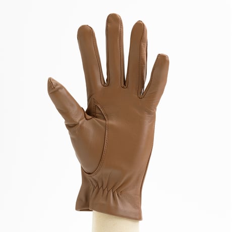 抗菌革・抗菌防臭裏生地を使用した革手袋（婦人用）ブラウン