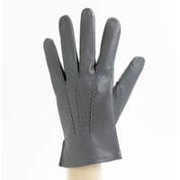 抗菌革・抗菌防臭裏生地を使用した革手袋（紳士用）グレー